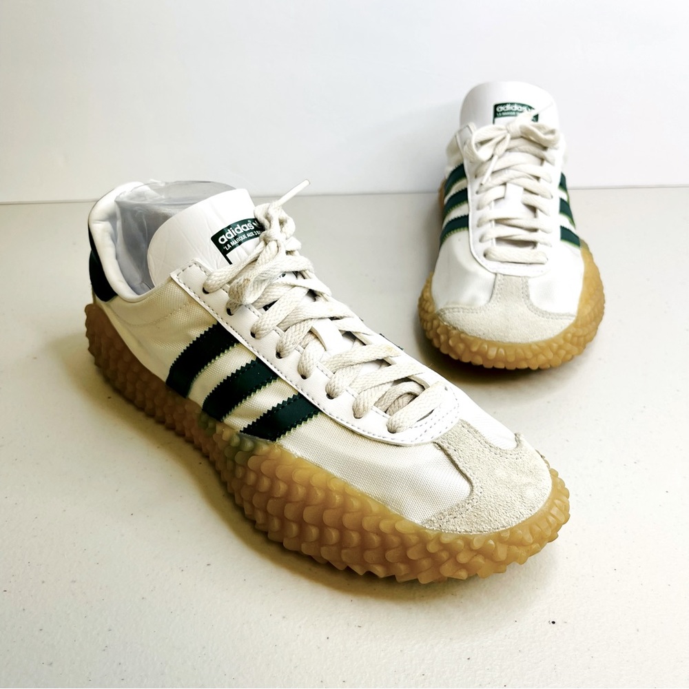 COPY - Adidas Kamanda X Country Mens Size 8 White and Green Pre Owned See Pics!
